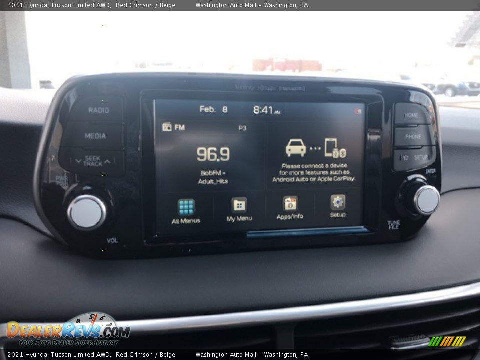 2021 Hyundai Tucson Limited AWD Red Crimson / Beige Photo #8