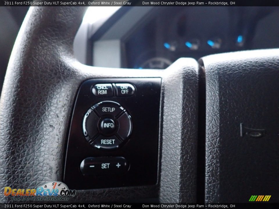 2011 Ford F250 Super Duty XLT SuperCab 4x4 Oxford White / Steel Gray Photo #23