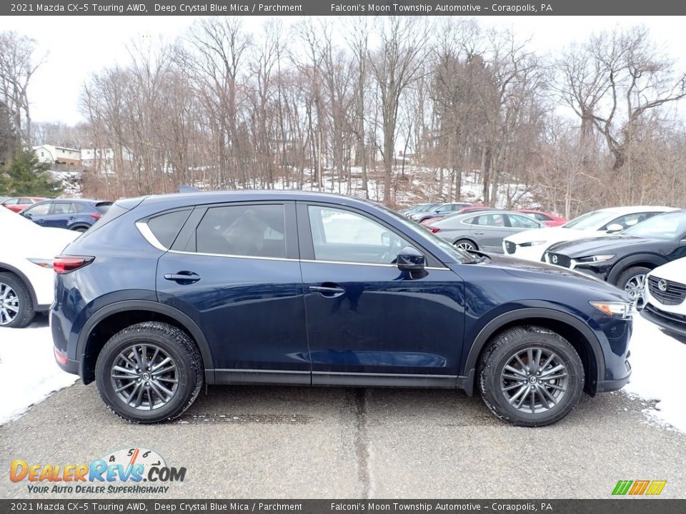 2021 Mazda CX-5 Touring AWD Deep Crystal Blue Mica / Parchment Photo #1