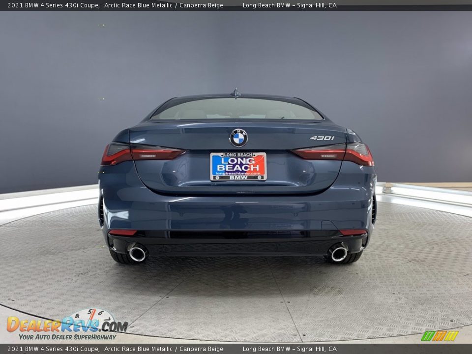 2021 BMW 4 Series 430i Coupe Arctic Race Blue Metallic / Canberra Beige Photo #15