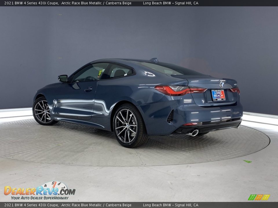 2021 BMW 4 Series 430i Coupe Arctic Race Blue Metallic / Canberra Beige Photo #20