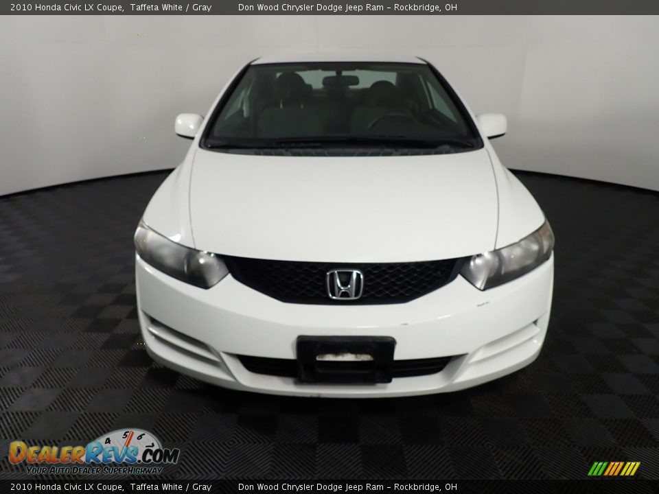 2010 Honda Civic LX Coupe Taffeta White / Gray Photo #4