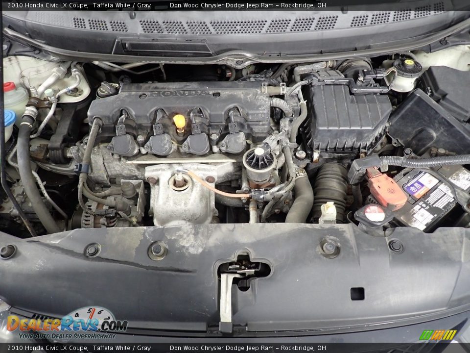 2010 Honda Civic LX Coupe Taffeta White / Gray Photo #6