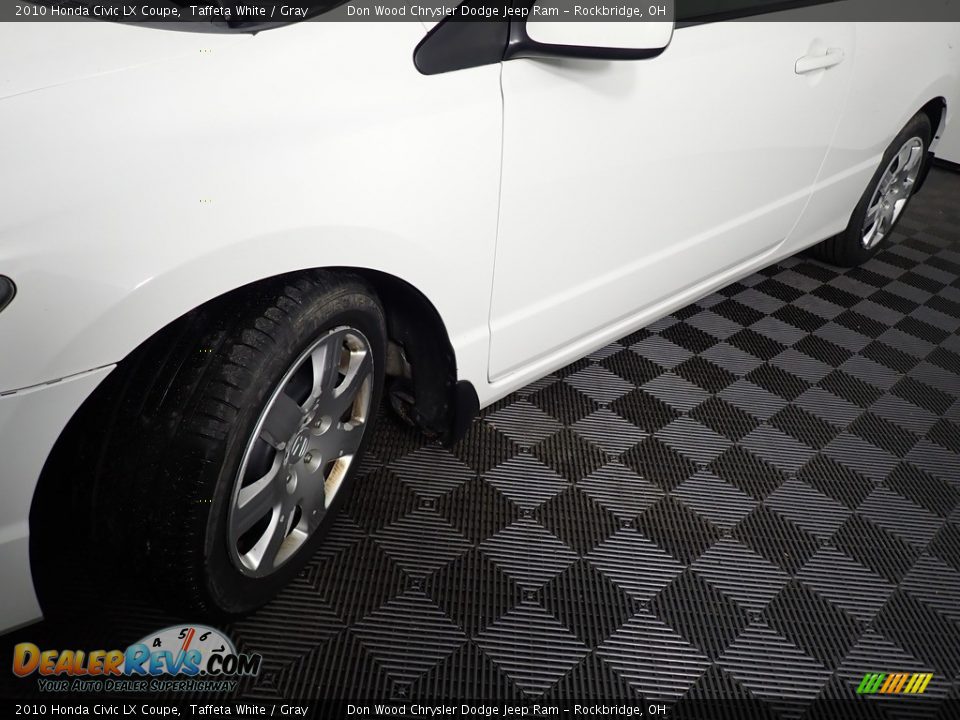 2010 Honda Civic LX Coupe Taffeta White / Gray Photo #8