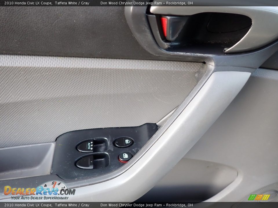 2010 Honda Civic LX Coupe Taffeta White / Gray Photo #9