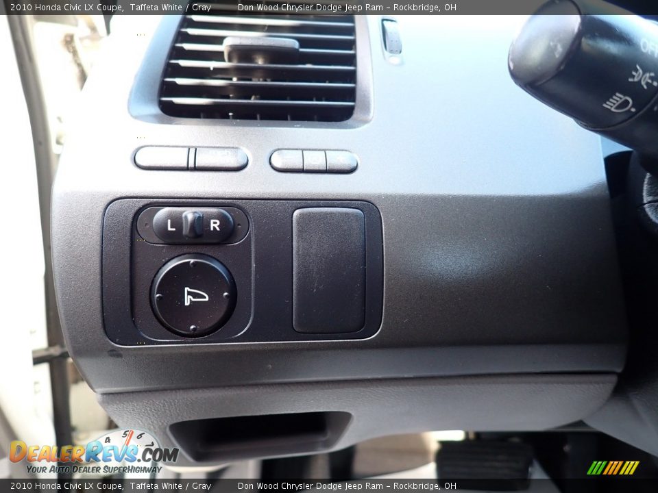 2010 Honda Civic LX Coupe Taffeta White / Gray Photo #10