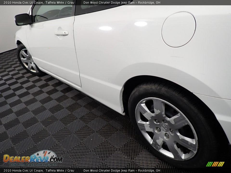 2010 Honda Civic LX Coupe Taffeta White / Gray Photo #11