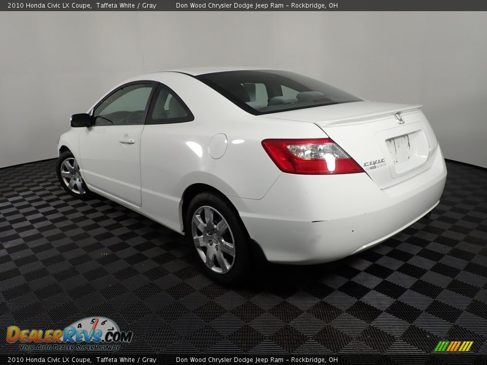 2010 Honda Civic LX Coupe Taffeta White / Gray Photo #12