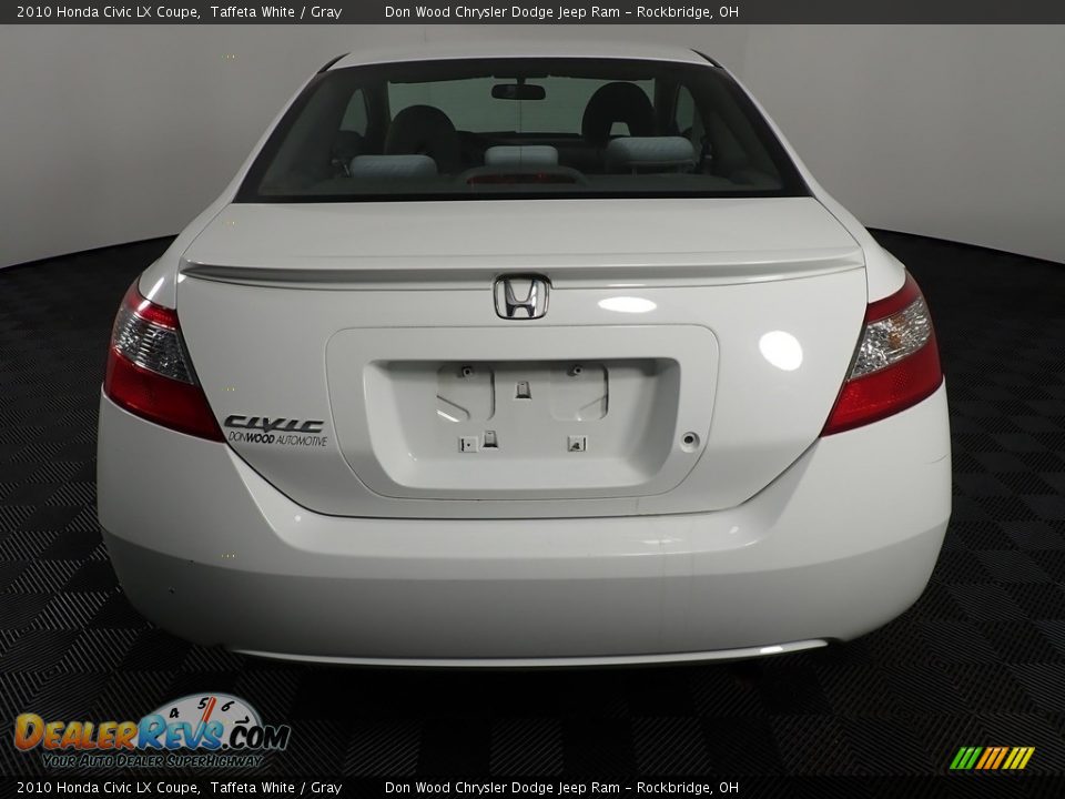 2010 Honda Civic LX Coupe Taffeta White / Gray Photo #13