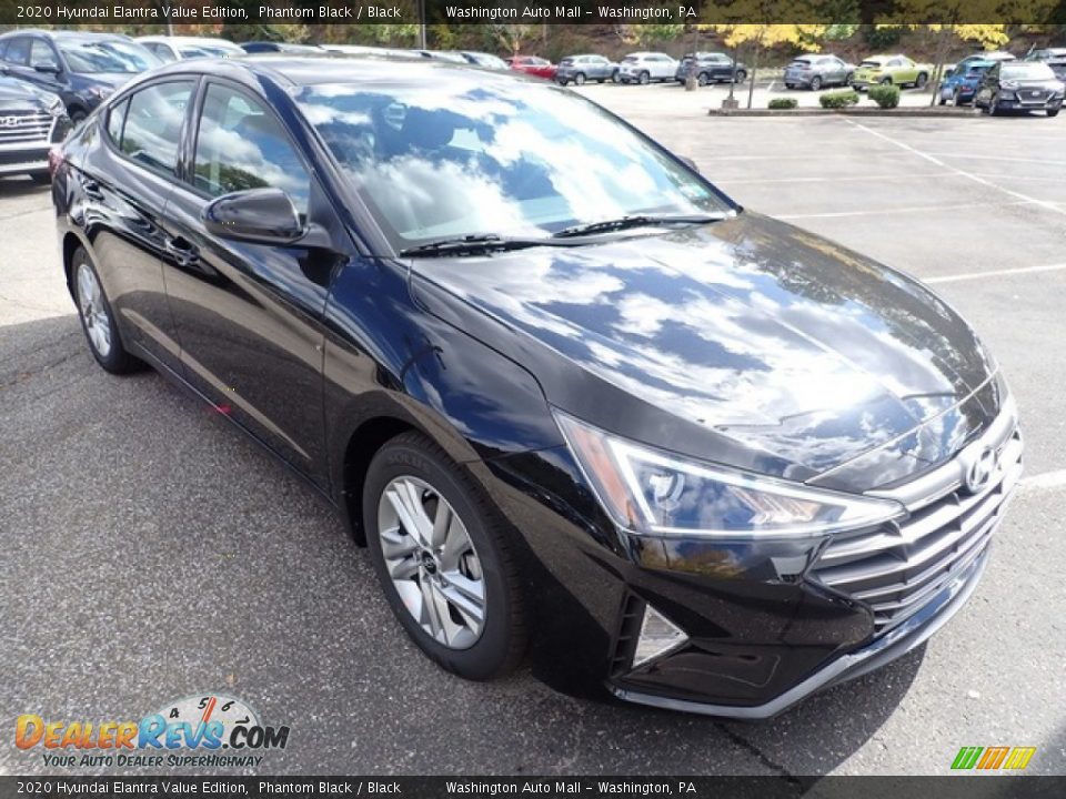 2020 Hyundai Elantra Value Edition Phantom Black / Black Photo #3