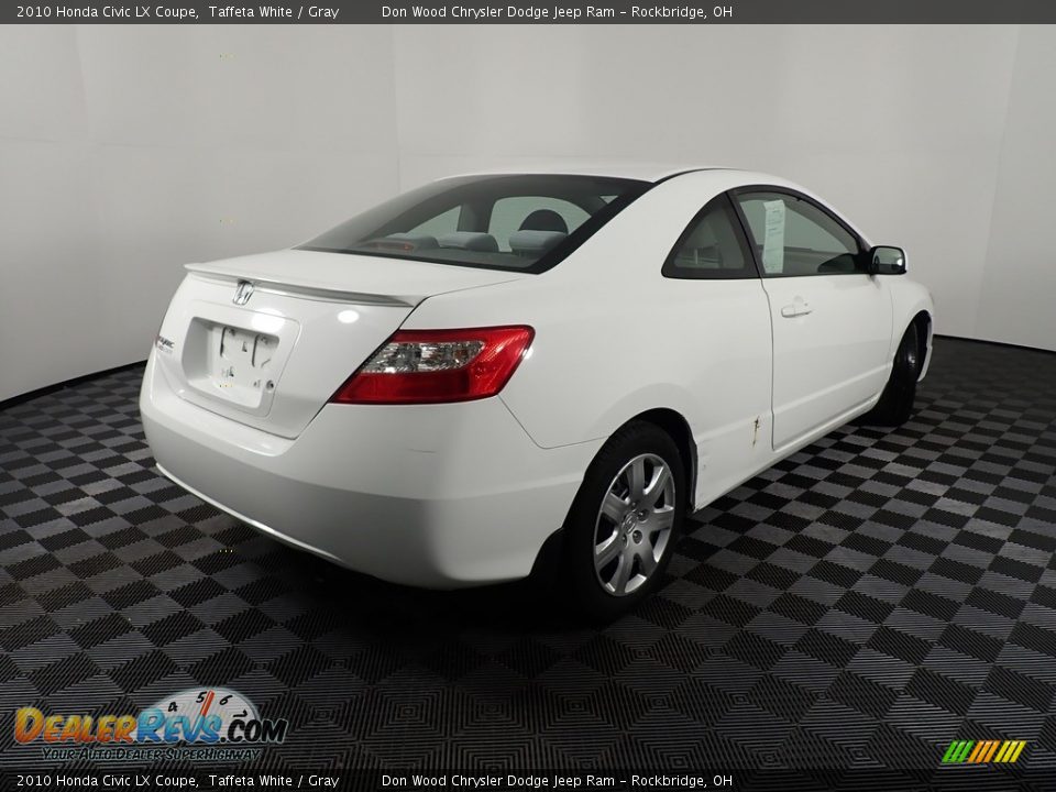 2010 Honda Civic LX Coupe Taffeta White / Gray Photo #16