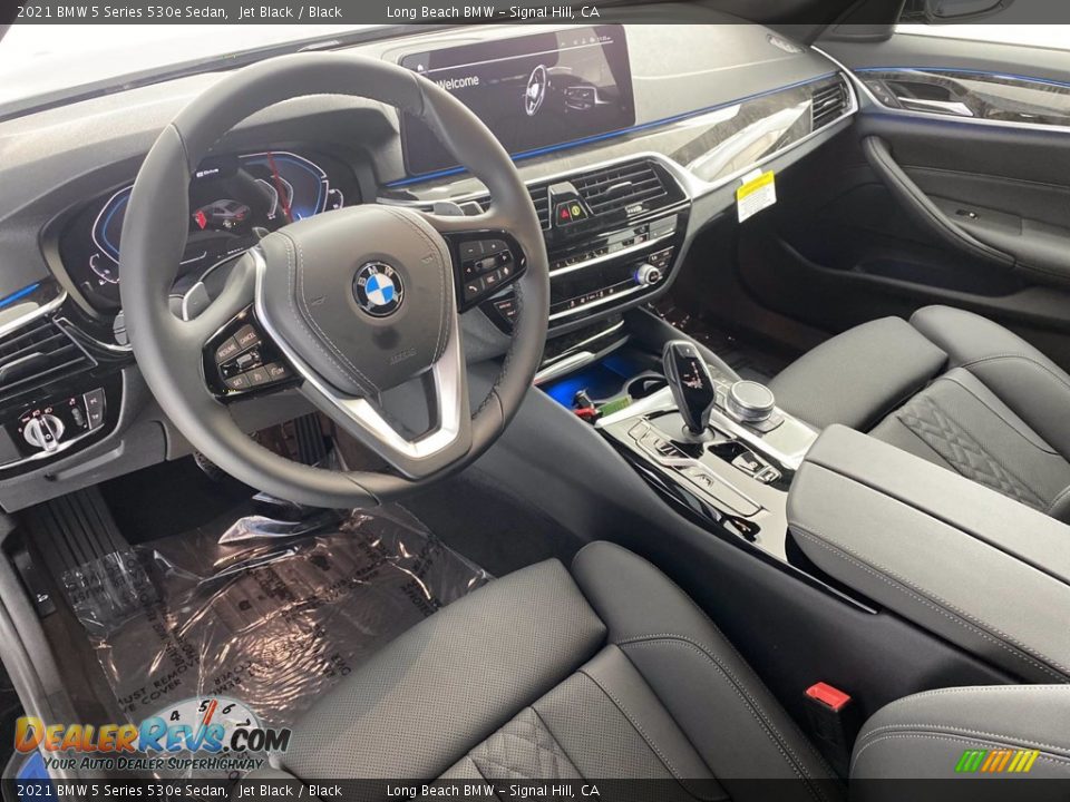 2021 BMW 5 Series 530e Sedan Jet Black / Black Photo #2