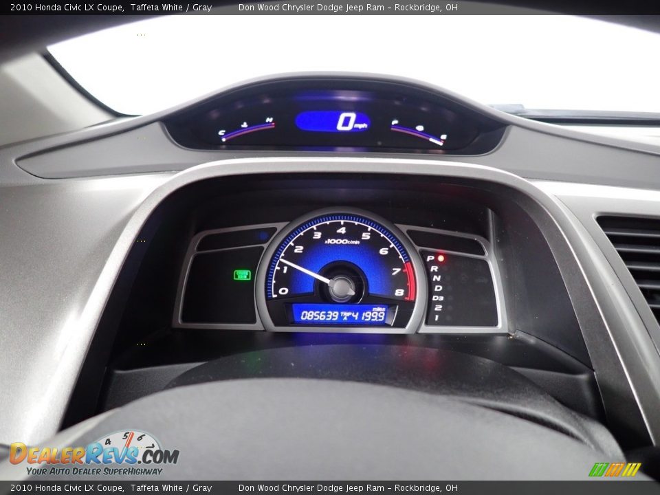 2010 Honda Civic LX Coupe Taffeta White / Gray Photo #20