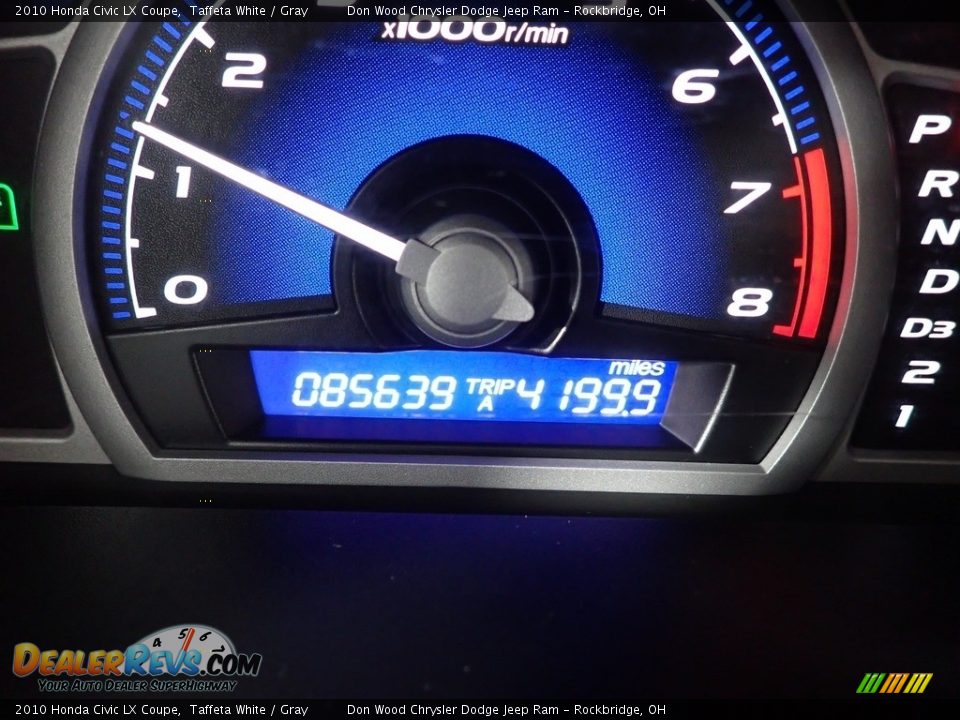 2010 Honda Civic LX Coupe Taffeta White / Gray Photo #21