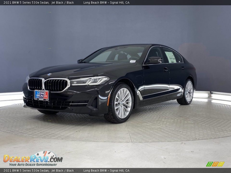 2021 BMW 5 Series 530e Sedan Jet Black / Black Photo #5