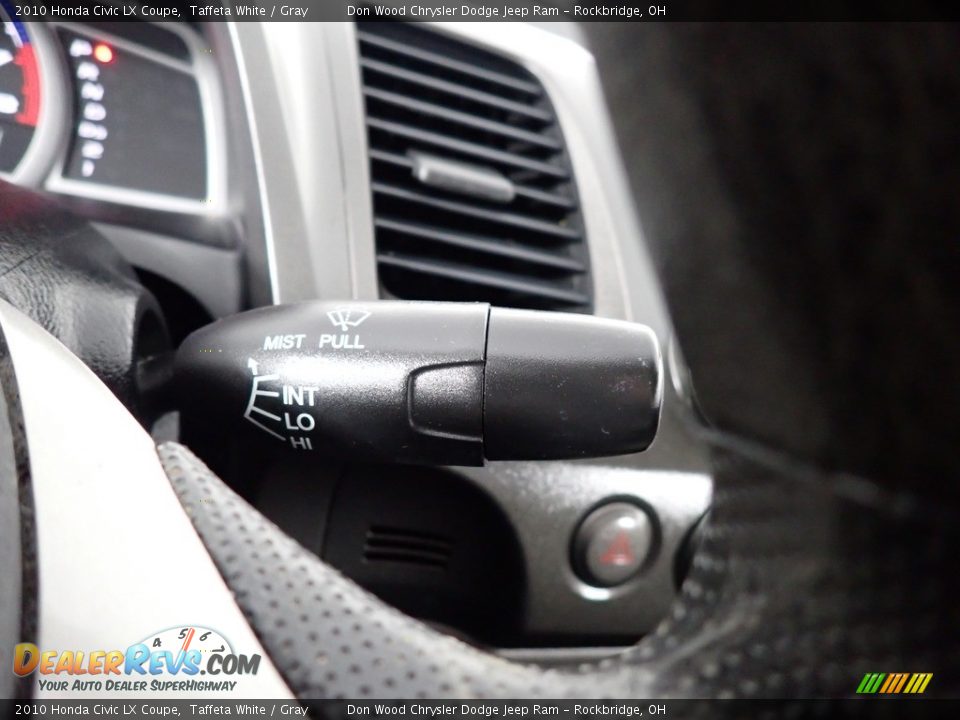 2010 Honda Civic LX Coupe Taffeta White / Gray Photo #24