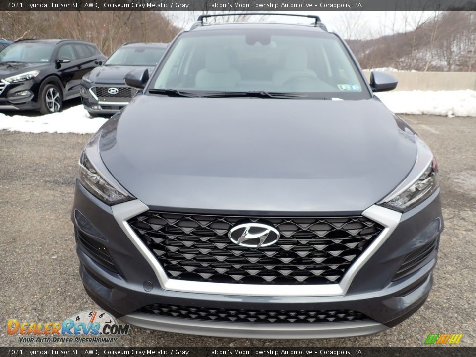 2021 Hyundai Tucson SEL AWD Coliseum Gray Metallic / Gray Photo #4