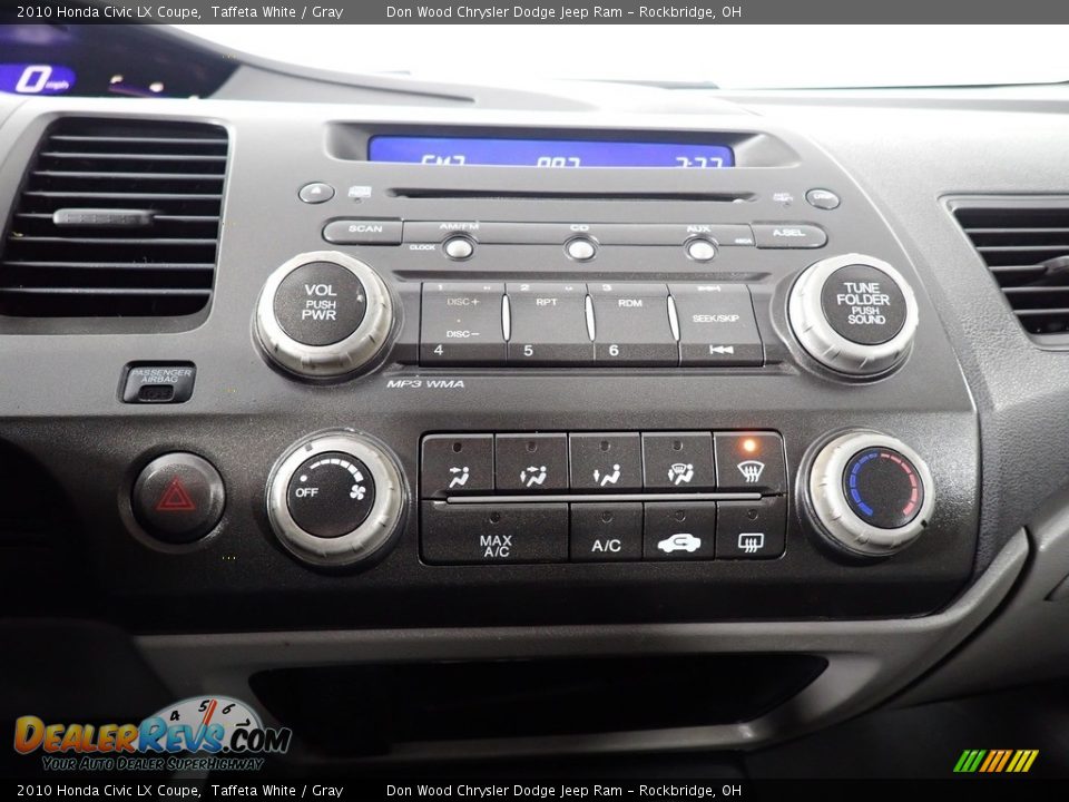 2010 Honda Civic LX Coupe Taffeta White / Gray Photo #25