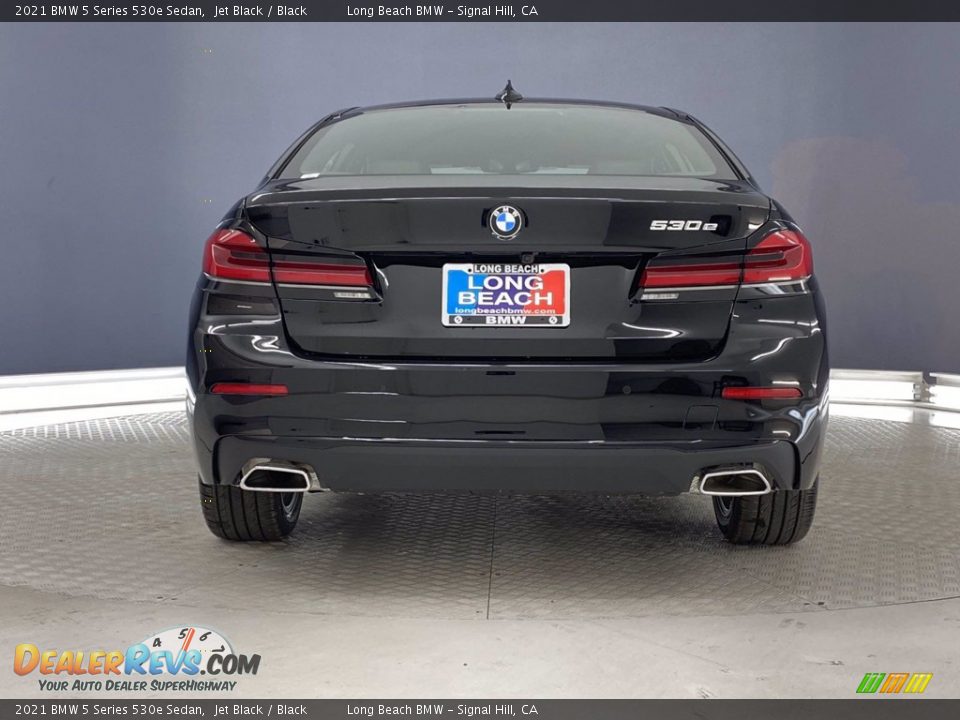 2021 BMW 5 Series 530e Sedan Jet Black / Black Photo #9