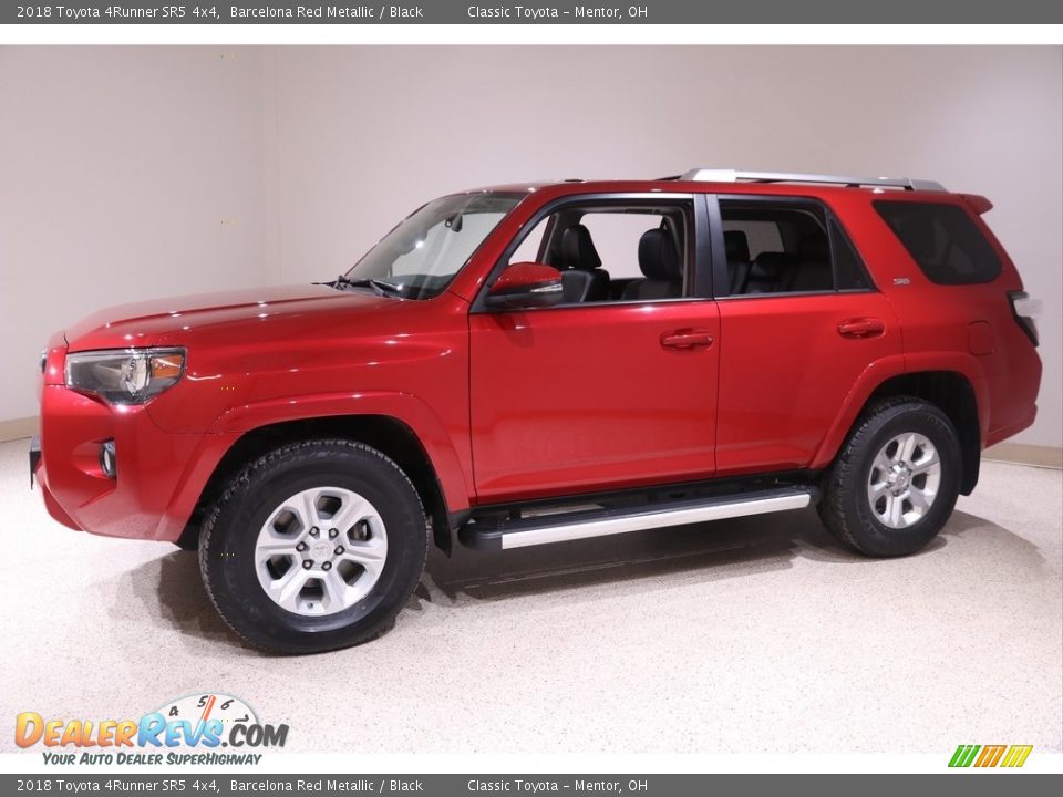 2018 Toyota 4Runner SR5 4x4 Barcelona Red Metallic / Black Photo #3