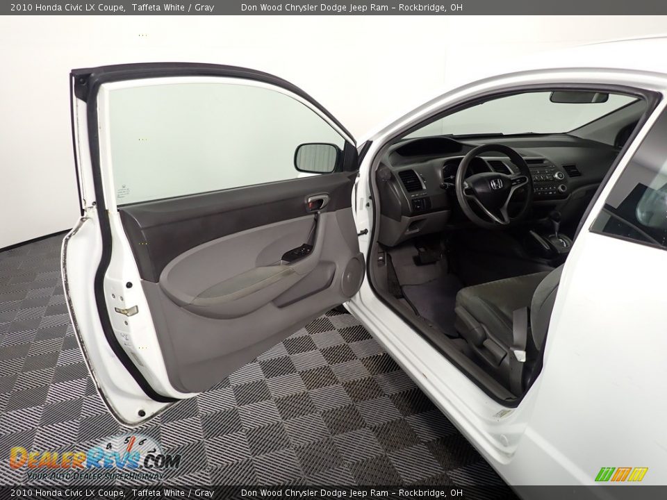 2010 Honda Civic LX Coupe Taffeta White / Gray Photo #26