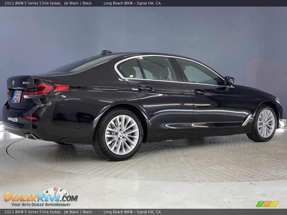 2021 BMW 5 Series 530e Sedan Jet Black / Black Photo #10