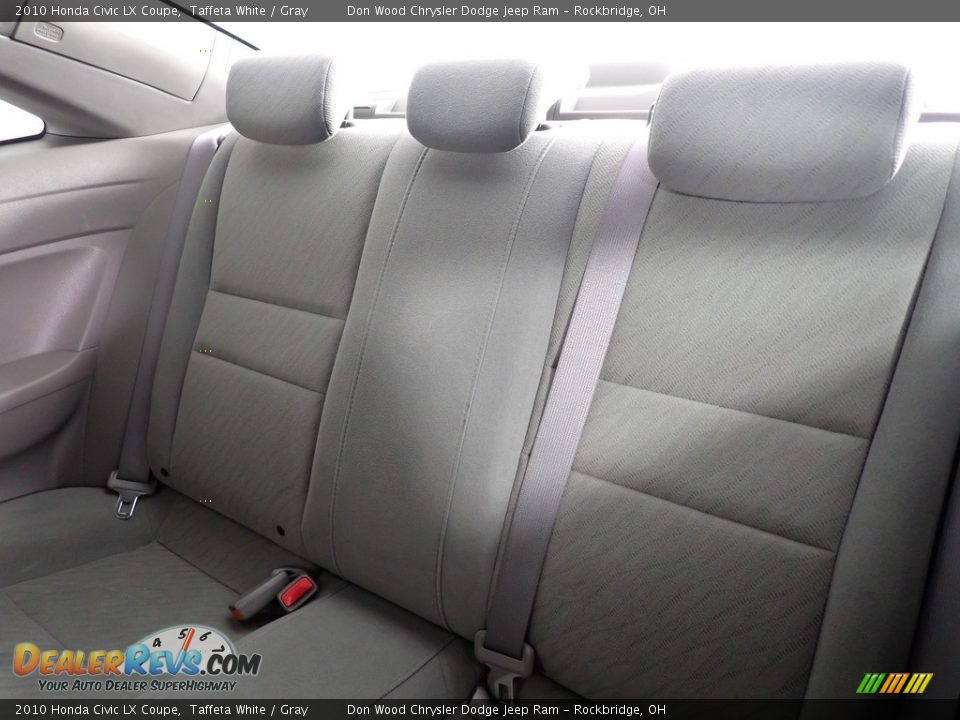 2010 Honda Civic LX Coupe Taffeta White / Gray Photo #28