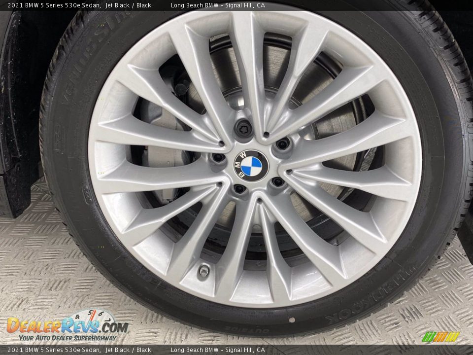 2021 BMW 5 Series 530e Sedan Jet Black / Black Photo #12