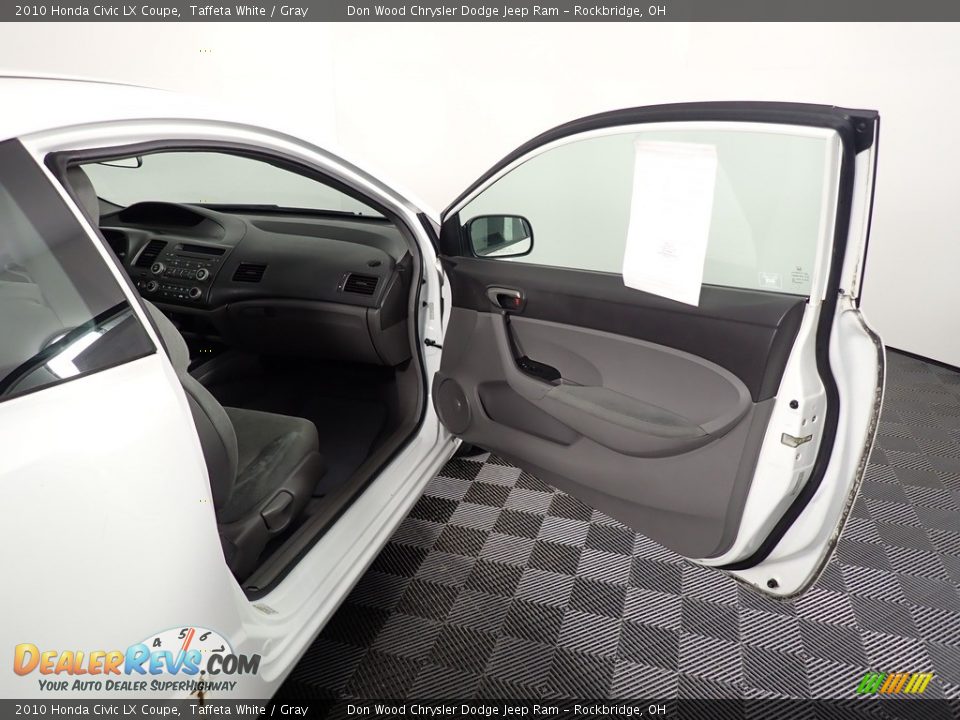 2010 Honda Civic LX Coupe Taffeta White / Gray Photo #29