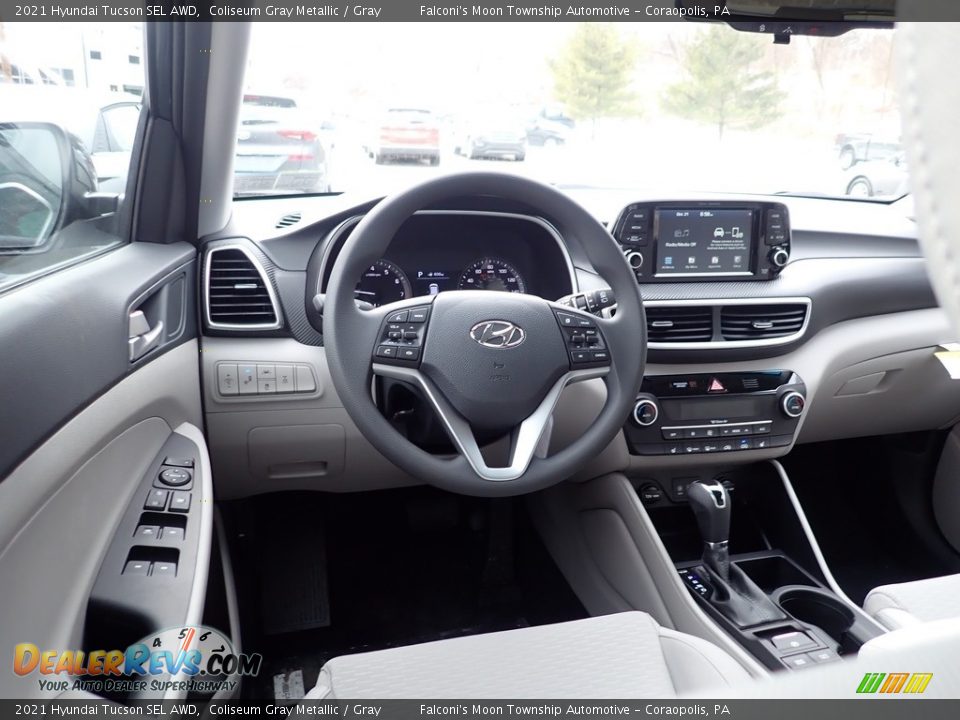 2021 Hyundai Tucson SEL AWD Coliseum Gray Metallic / Gray Photo #9