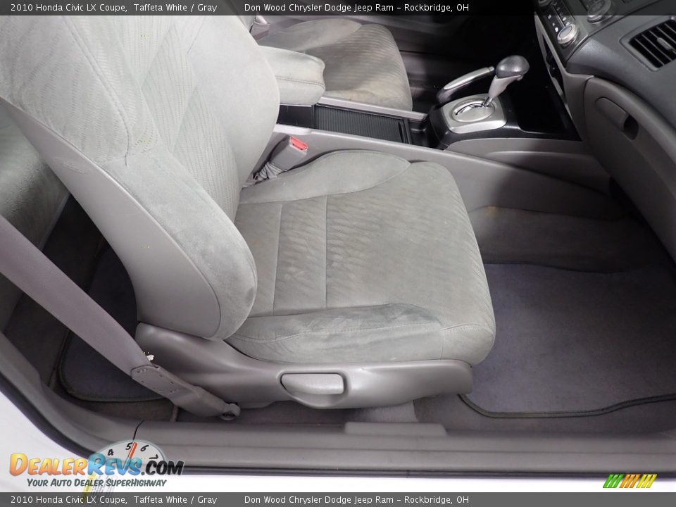 2010 Honda Civic LX Coupe Taffeta White / Gray Photo #30