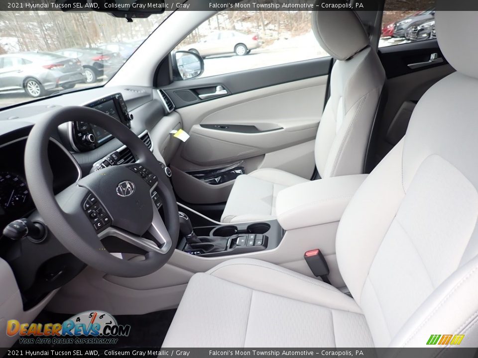 2021 Hyundai Tucson SEL AWD Coliseum Gray Metallic / Gray Photo #10