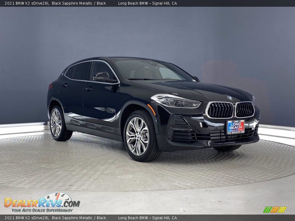 2021 BMW X2 sDrive28i Black Sapphire Metallic / Black Photo #1