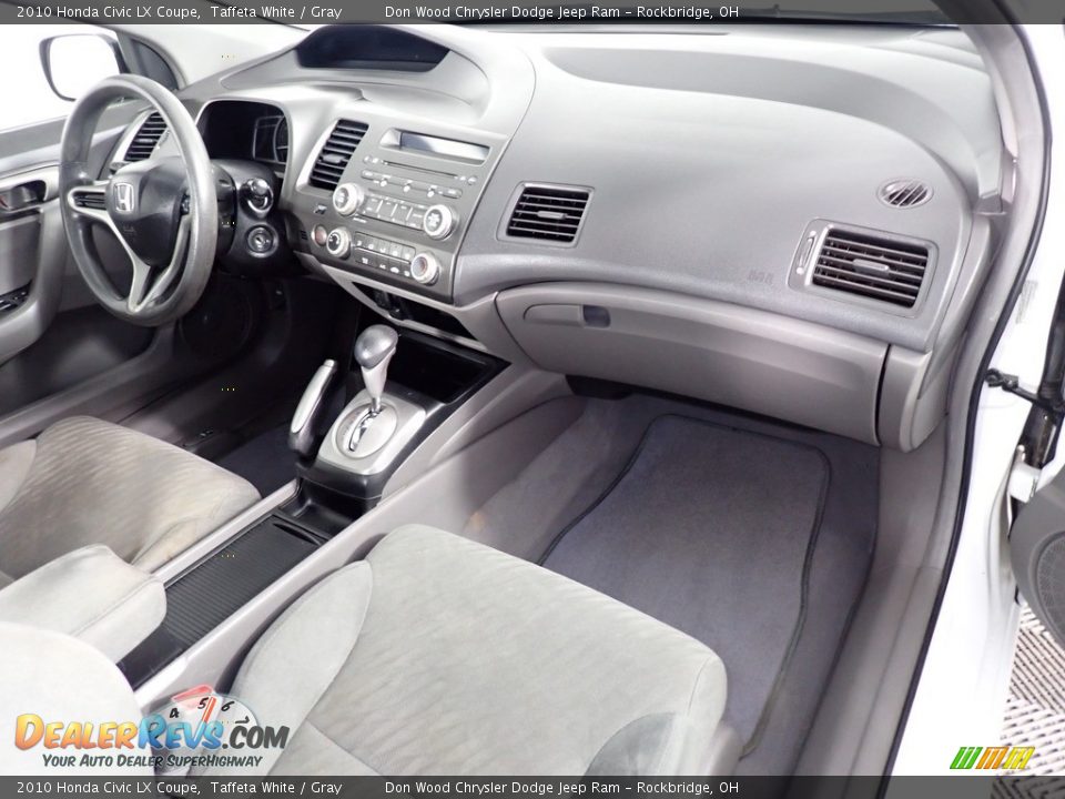 2010 Honda Civic LX Coupe Taffeta White / Gray Photo #31