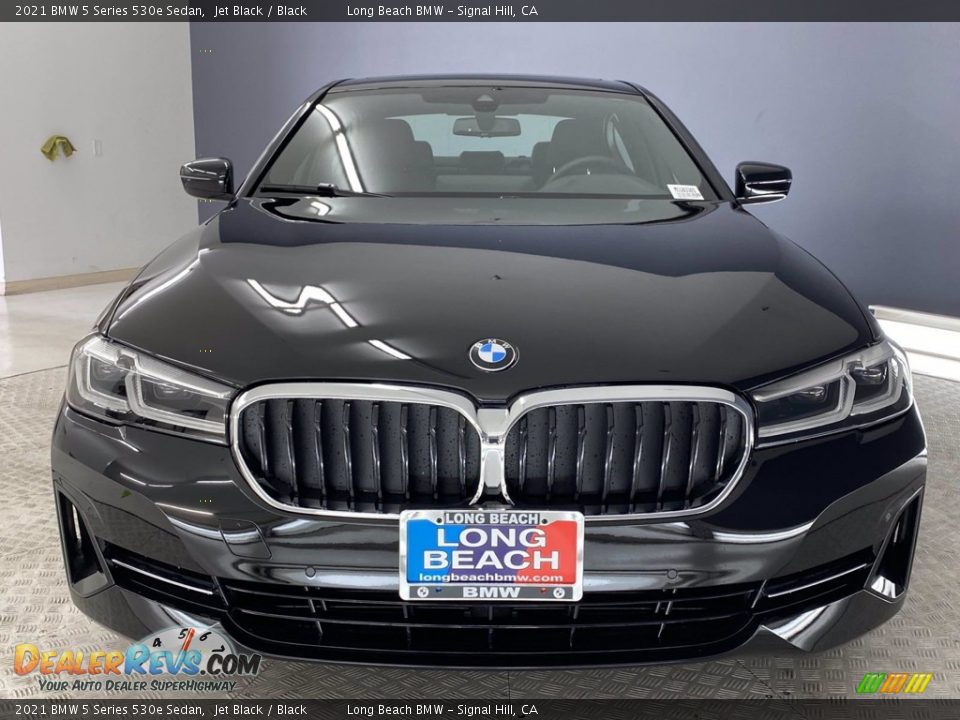 2021 BMW 5 Series 530e Sedan Jet Black / Black Photo #14