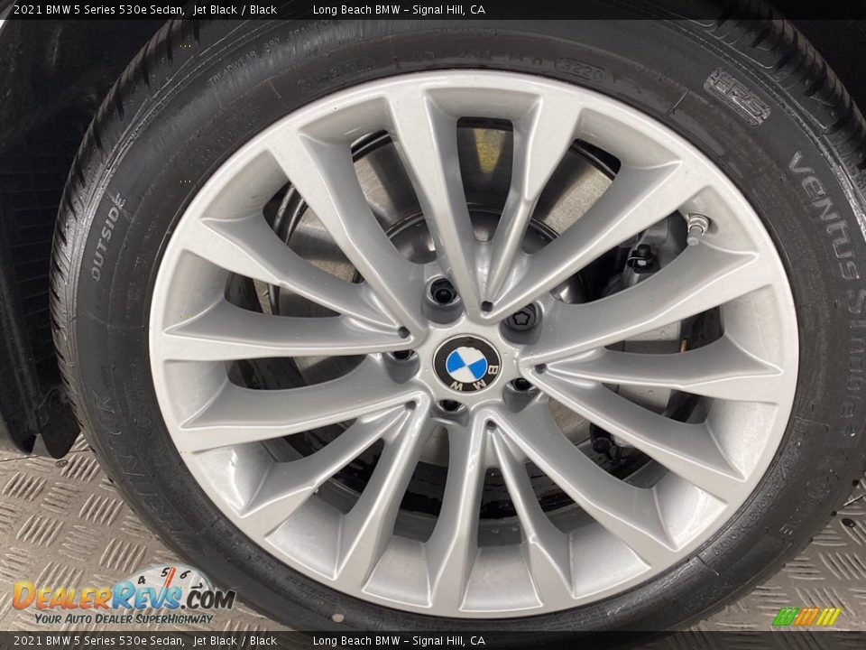 2021 BMW 5 Series 530e Sedan Jet Black / Black Photo #15