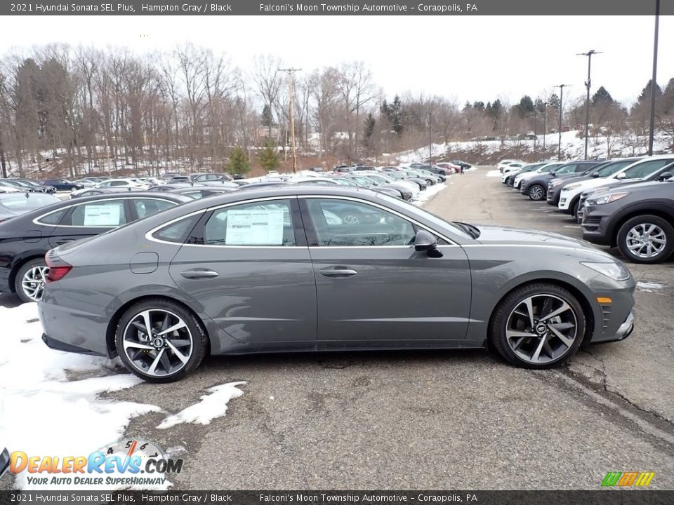 2021 Hyundai Sonata SEL Plus Hampton Gray / Black Photo #1