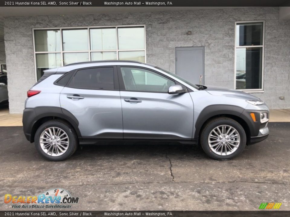 2021 Hyundai Kona SEL AWD Sonic Silver / Black Photo #2