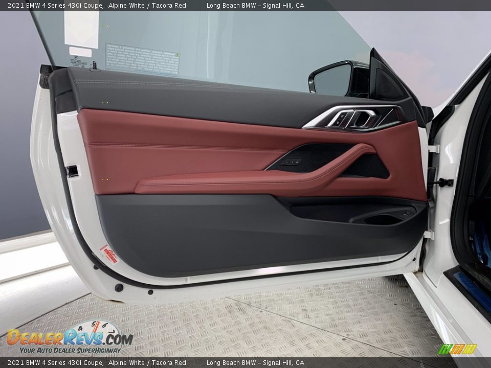 2021 BMW 4 Series 430i Coupe Alpine White / Tacora Red Photo #9
