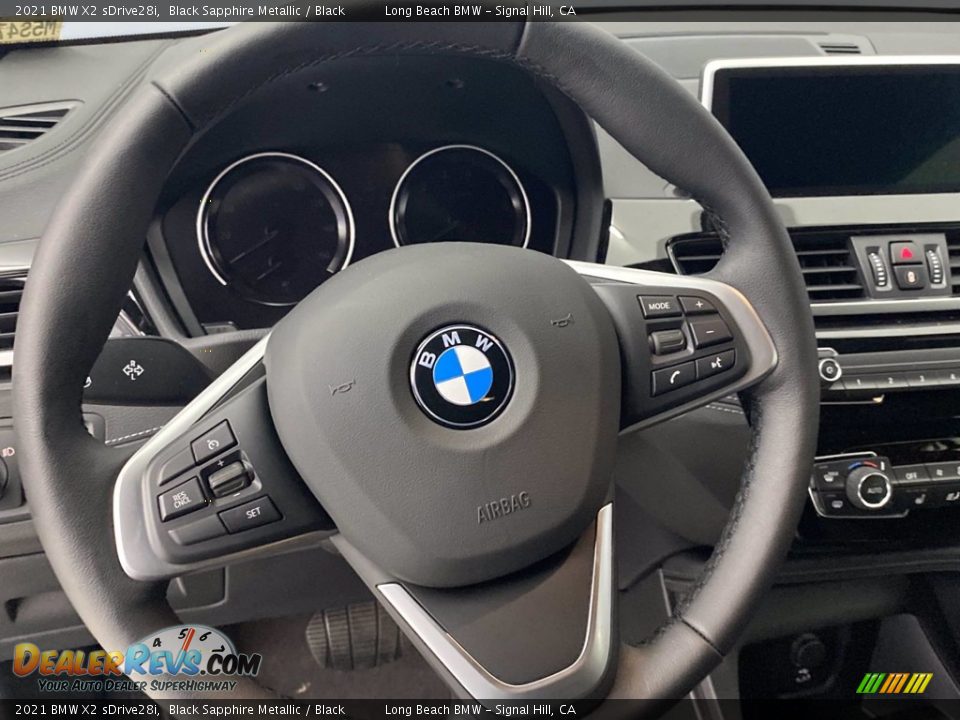 2021 BMW X2 sDrive28i Black Sapphire Metallic / Black Photo #14