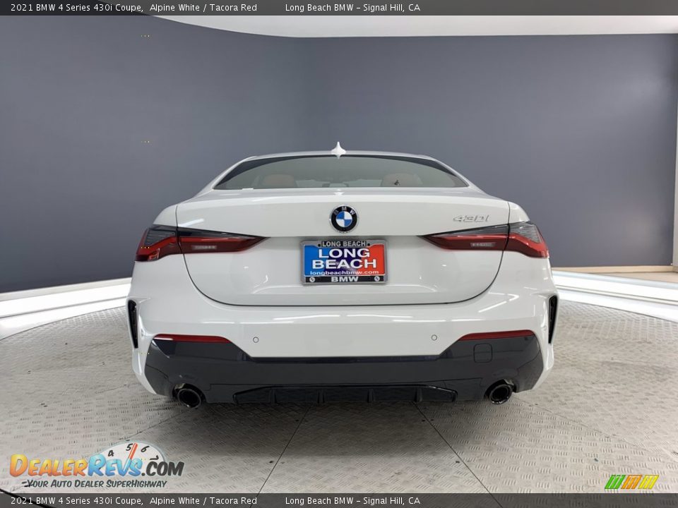 2021 BMW 4 Series 430i Coupe Alpine White / Tacora Red Photo #15