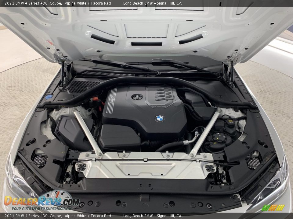 2021 BMW 4 Series 430i Coupe Alpine White / Tacora Red Photo #18