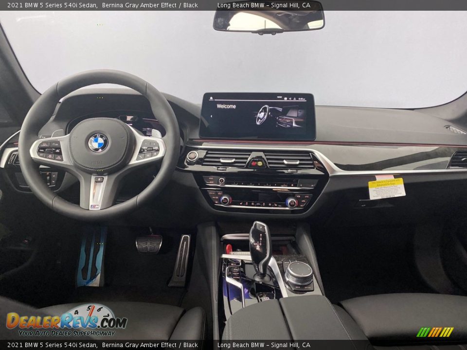 2021 BMW 5 Series 540i Sedan Bernina Gray Amber Effect / Black Photo #2