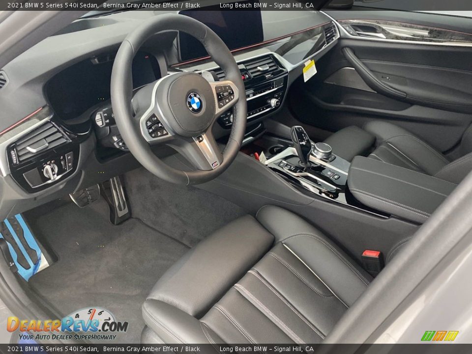 2021 BMW 5 Series 540i Sedan Bernina Gray Amber Effect / Black Photo #3