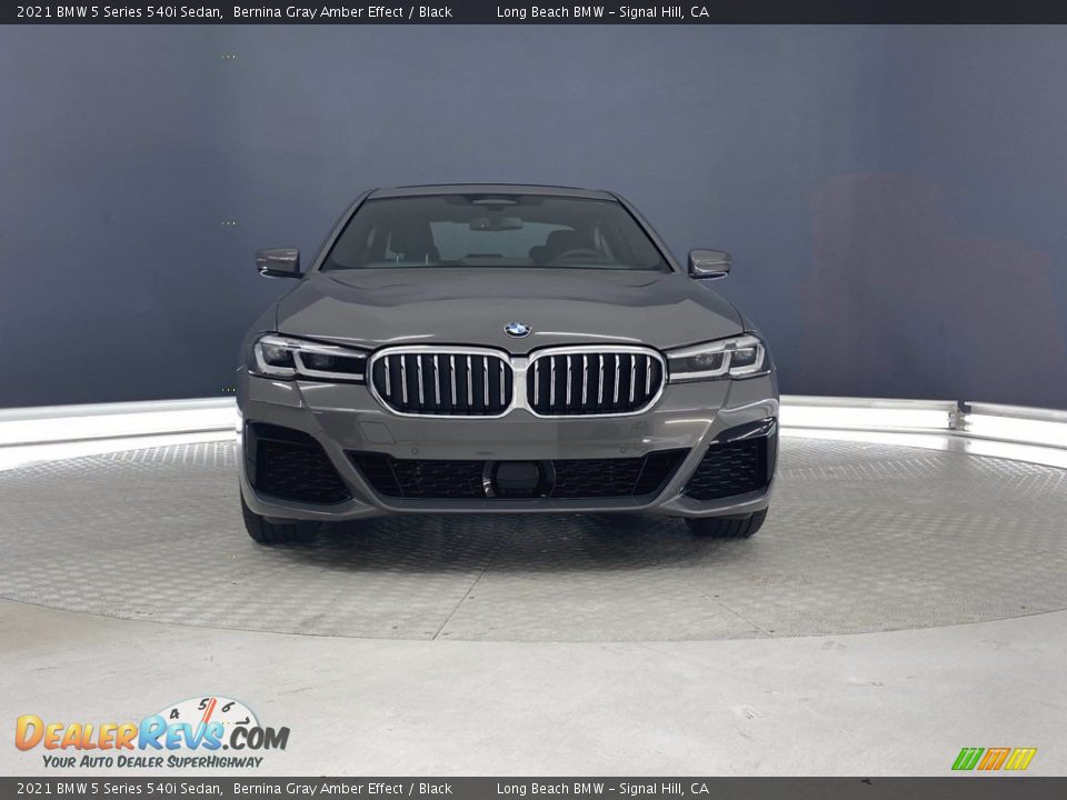 2021 BMW 5 Series 540i Sedan Bernina Gray Amber Effect / Black Photo #5
