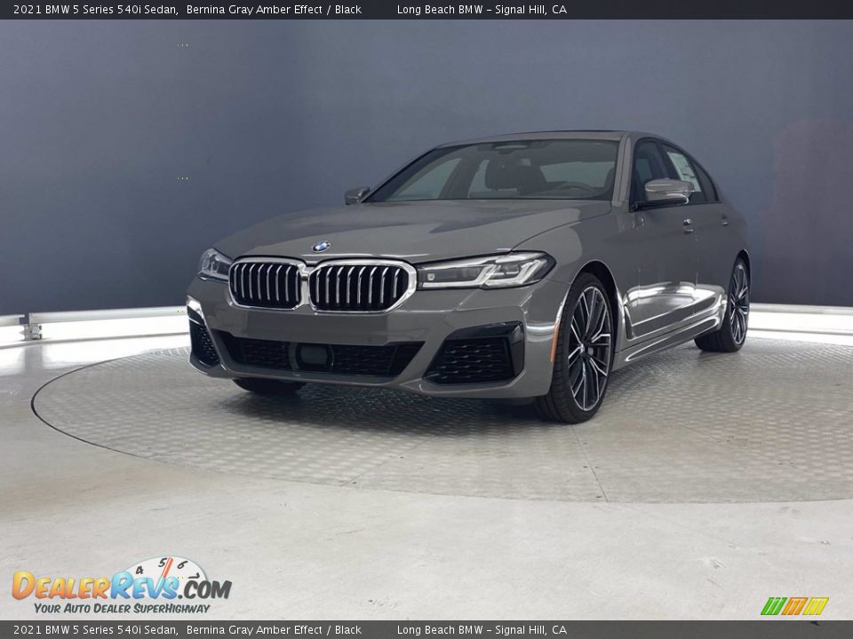 2021 BMW 5 Series 540i Sedan Bernina Gray Amber Effect / Black Photo #6