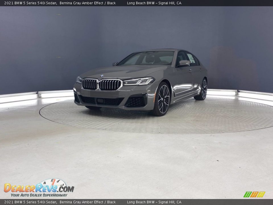 2021 BMW 5 Series 540i Sedan Bernina Gray Amber Effect / Black Photo #7