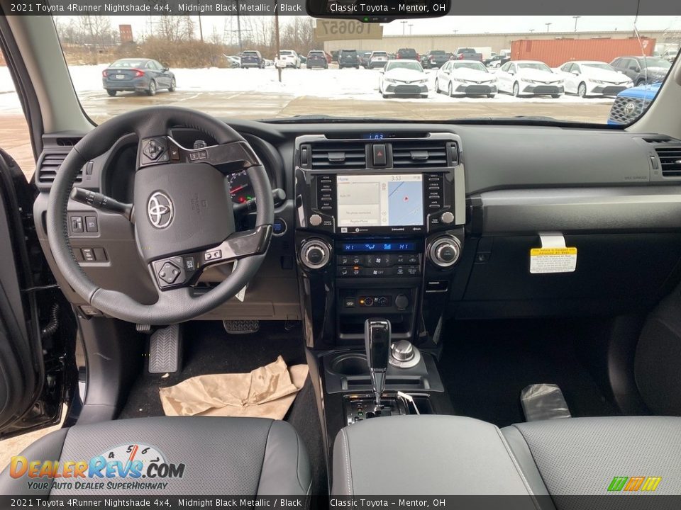 2021 Toyota 4Runner Nightshade 4x4 Midnight Black Metallic / Black Photo #4