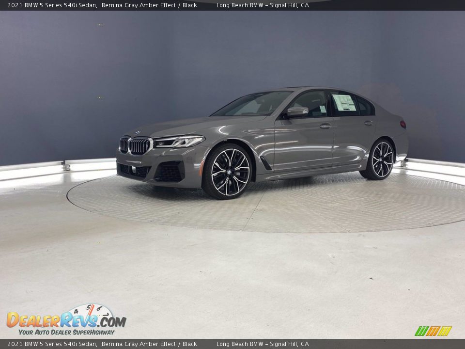 2021 BMW 5 Series 540i Sedan Bernina Gray Amber Effect / Black Photo #8