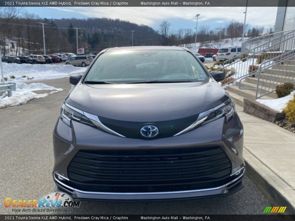 2021 Toyota Sienna XLE AWD Hybrid Predawn Gray Mica / Graphite Photo #12